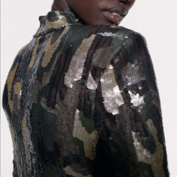 🆕ZaraAnimal Print Sequin Dress - Picture 3 of 7